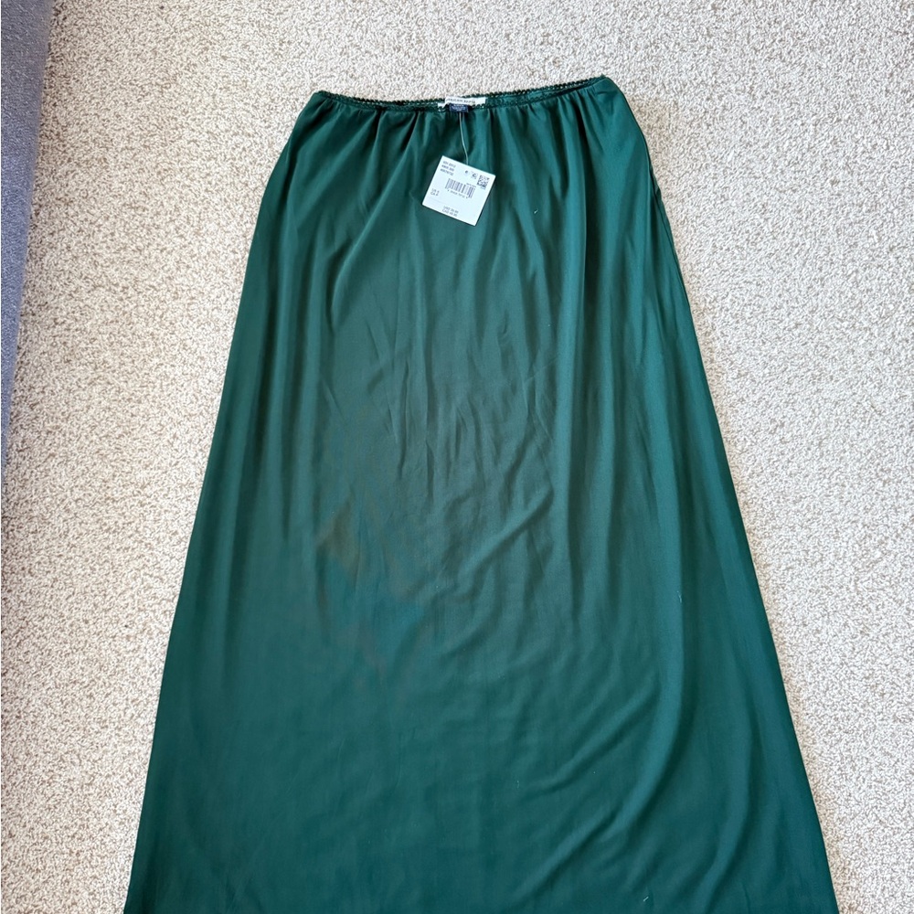 American Eagle Elegant Green Maxi Skirt